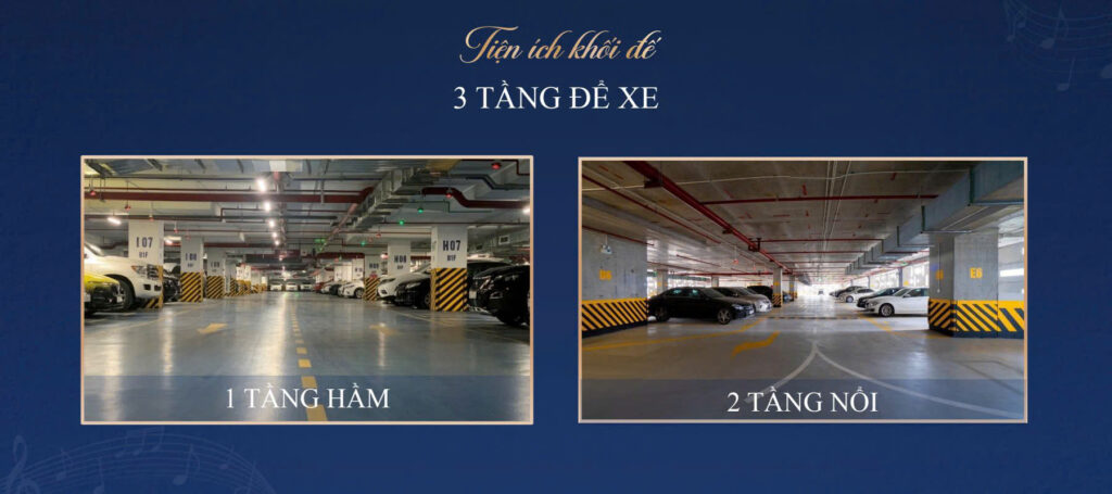 3 Tầng Để Xe tại Căn Hộ Symlife