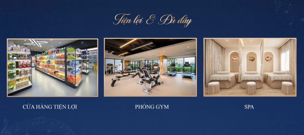 Cửa hàng tiện lợi, gym, spa