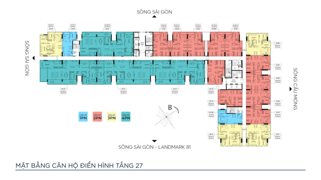 Mặt Bằng Căn Hộ Symlife Bình Hoà Tầng 27