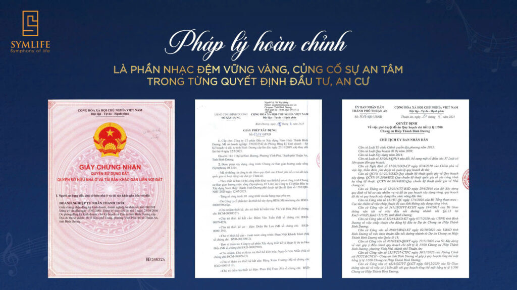 Pháp Lý Dự án Căn Hộ Symlife Bình Hoà